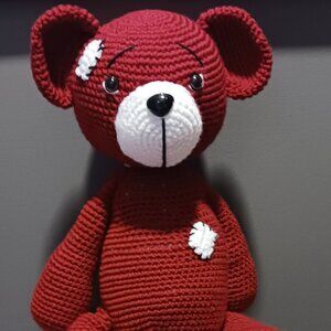 New Crocheted Handmade Teddy Bear Stuffed Animal